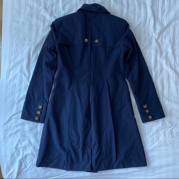 Tommy Hilfiger Navy Trench Coat - Picture 5 of 5